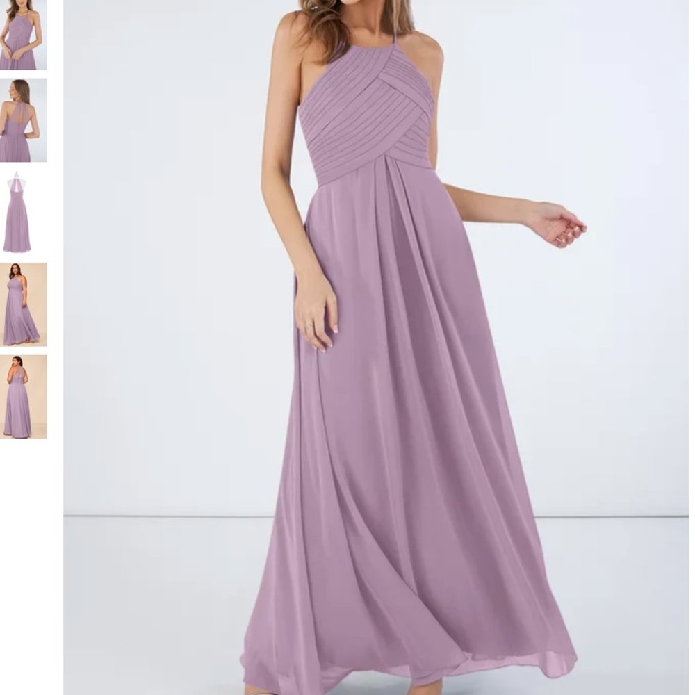 Azazie Wisteria Halter Wedding Dress